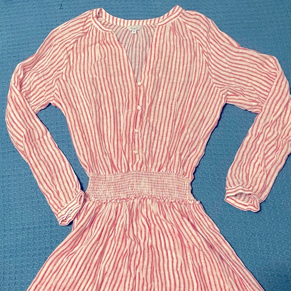Rails XS Red/White Striped Jasmine Dress - Picture 2 of 6